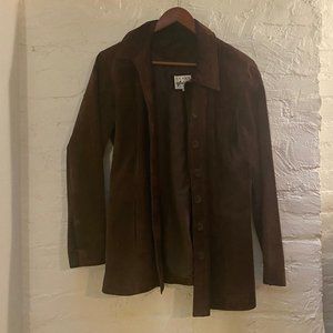 vintage brown suede jacket